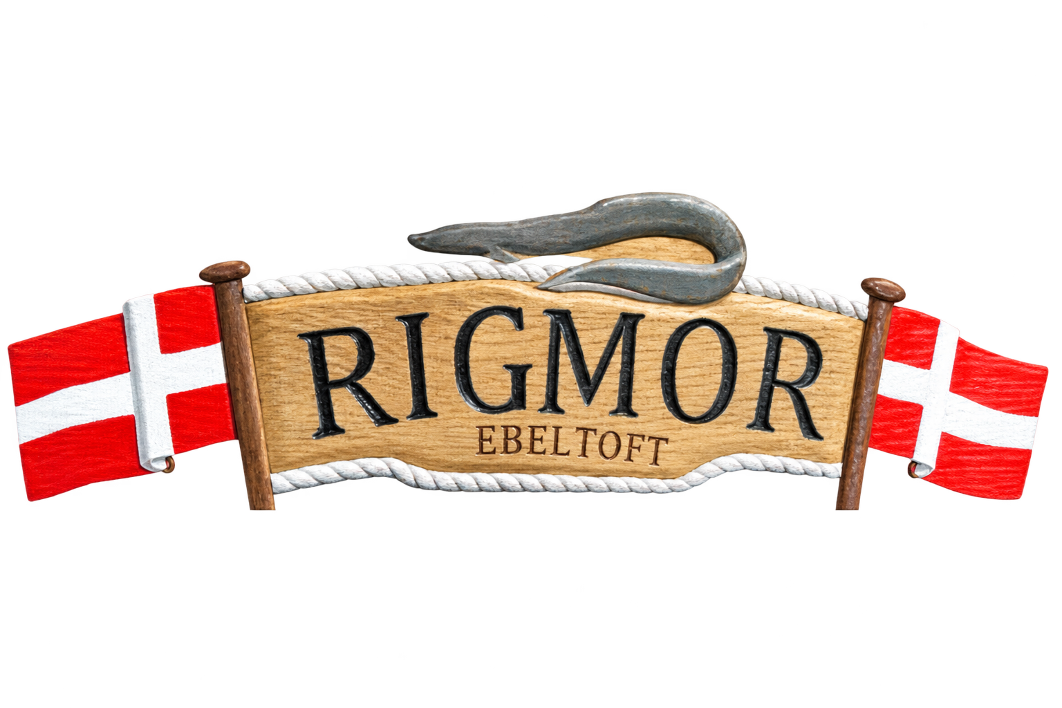 Ålekvasen Rigmor, Ebeltoft — foreningens logo